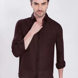 THE BEETEL HOUSE Men Slim Fit Semi Sheer Casual Shirt-picture-36