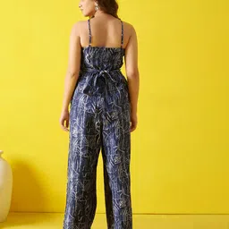 Anouk Women Halter Neck Printed Basic Jumpsuit image 4