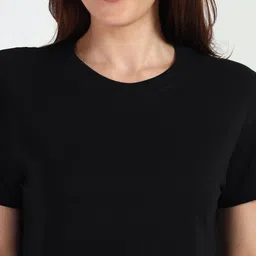URBANICE Women Round Neck Relaxed Fit T-shirt image 5