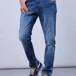 V-Mart Men Slim Fit Mid-Rise No Fade Jeans-image-54