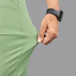 ISUEL FAB Men Green Lycra Trousers image 2