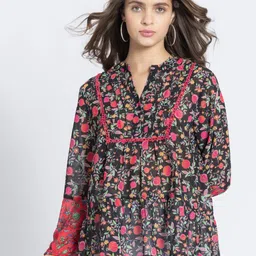 SHAYE Quirky Printed Tiered Kurti-picture-21