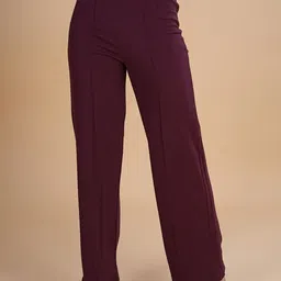 Belfry Women Straight Fit High-Rise Trousers-image-9