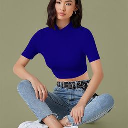 Dream Beauty Fashion Women Regular Sleeves Fitted Crop Top-picture-12