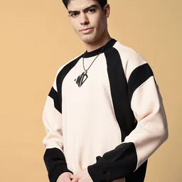 WEARDUDS Men Colourblocked Sweatshirt image 4
