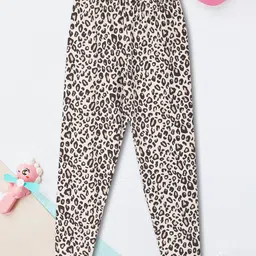 max Girls Animal Print Ankle-Length Leggings-image-8
