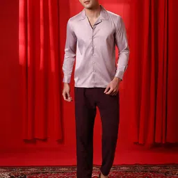 Campus Sutra Men Comfort Fit Cuban Collar Solid Casual Shirt-picture-41