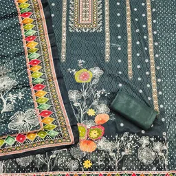 Panzora Printed Unstitched Dress Material image 2