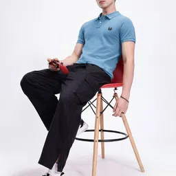 glitchez Polo Collar Cotton Regular Fit T-shirt image 3