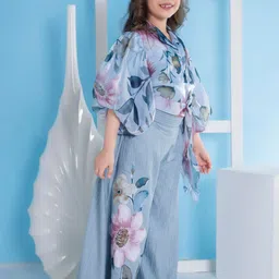 Peppermint Girls Printed Top with Palazzos image 2