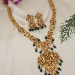 Anouk Gold-Plated Stone-Studded Jewellery Set-picture-12