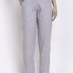 CORSICA Women Striped Tailored Trousers-image-73
