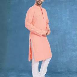 PulseIQ Men's Sequince Cotton Kurtas image 3