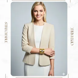 Anouk Set Of 2 Gold-Plated Crystal Studded And Pearls Beaded Cuff Bracelet image 2