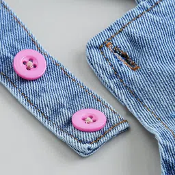 hopscotch 2-Pc Heart Print T-shirt & Dungaree image 4