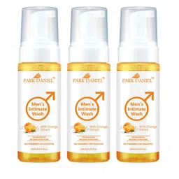Park Daniel Set Of 3 Men's Intimate Wash With Orange Extract- 150 ml Each-image-1