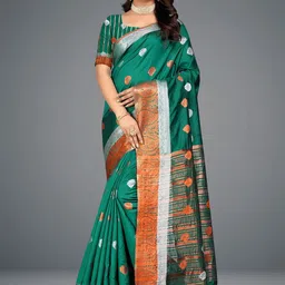 SHAIBO SAREE Woven Design Zari Handloom Kota Saree-picture-18