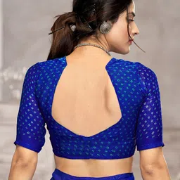 KALINI Bandhani Poly Chiffon Bandhani Saree image 5