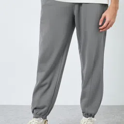 Styli Men Panel Jogger With Wide Draw Cord & Badge Detail-image-63