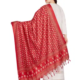 Rani Saahiba Printed Art Silk Dupatta image 4