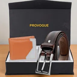Provogue Men Pack of 2 Leather Belt With Card Holder Accessory Gift Set-picture-22
