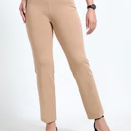 Belore Slims Women Tailored Slim Fit High-Rise Wrinkle Free Formal Trouser-image-10