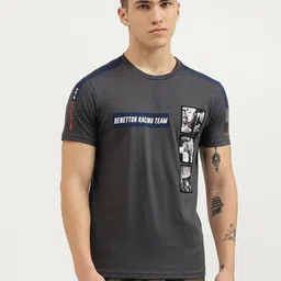 United Colors of Benetton Men Graphic Printed Round Neck Pure Cotton T-Shirt-picture-15