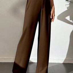 Next One Women Smart Straight Fit High-Rise Easy Wash Trousers-image-48