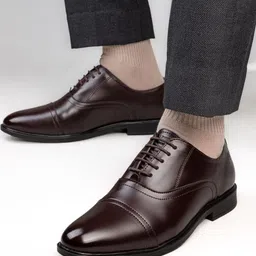 Alberto Torresi Men Solid Lace-Ups Formal Oxfords Shoes-image-57