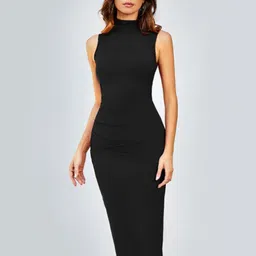StyleCast Mock Neck Bodycon Midi Dress-picture-16