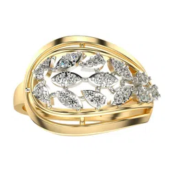 VALANOVA Yellow Gold Plated Sterling Silver 0.28 Ct Lab Grown Diamond Ring-picture-25