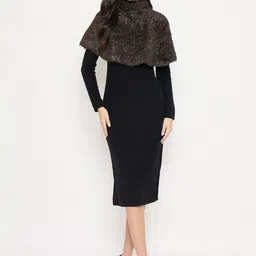 Madame Women Ribbed Pullover with Fuzzy Detail-picture-16