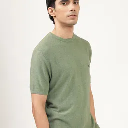 Andamen Men Solid Round Neck Cotton T-shirt image 3