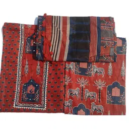 GC 80 BY GAURI COLLECTION Floral Printed Pure Cotton Unstitched Dress Material image 3