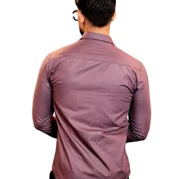 VORTEX Spread Collar Cotton Regular Fit Shirt image 3