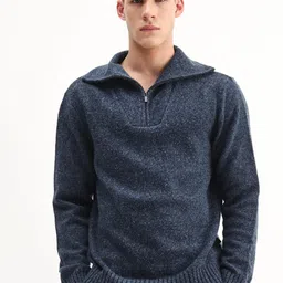 RARE RABBIT Men Alfert Navy Dusky Long Sleeves Pullover image 2