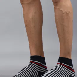 Force NXT Men Pack Of 3 Striped Ankle-Length Socks image 4