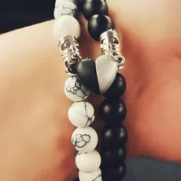 Octagon hub Unisex 2 Silver-Plated Wraparound Bracelet image 4