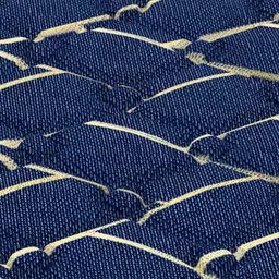 COIRFIT Blue & White Printed Quilted Cotton Orthopedic King Size Mattress image 5