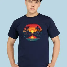 BRAWNY BATTLER Men Graphic Print Round Neck Slim Fit T-shirt-picture-36