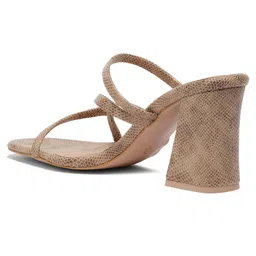 ERIDANI Textured Party Block Sandals image 3