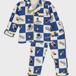Little Surprise Box LLP Unisex Kids Graphic Printed Soft Cotton Night Suit-image-85