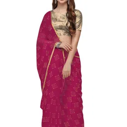 REDFISH Printed Zari Saree-picture-33