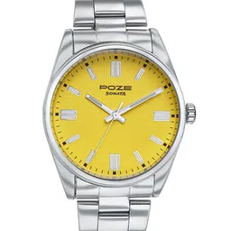 Sonata Men Embellished Dial & Bracelet Style Straps Analogue Watch SP70033SM04W-image-17