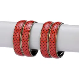 1ST TIME Set Of 8 Stone-Studded & Beaded Bangles image 3