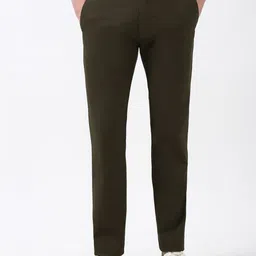 Peter England Casuals Men Printed Super Slim Fit Cotton Trousers-image-62