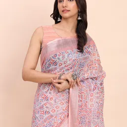 Astita Tribal Print Zari Saree image 4