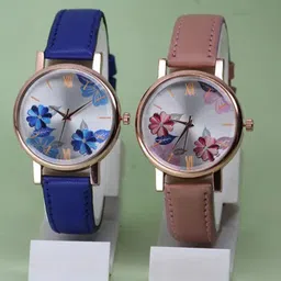 FROZIL Women Printed Dial & Leather Straps Analogue Watch New-R-K-BL-P-image-62