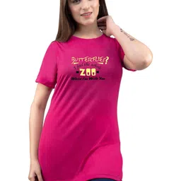 AMAHA FASHIONS Printed Round Neck Cotton Lounge Tshirts image 2