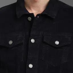 louis philippe jeans Louis Philippe Men Solid Pure Cotton Jacket image 2